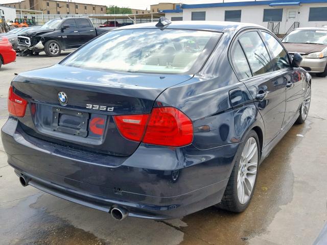 WBAPN7C57AA778675 - 2010 BMW 335 D BLUE photo 4