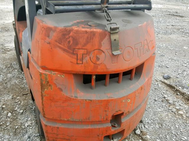 7FCCU2574148 - 2006 TOYOTA FORKLIFT ORANGE photo 7