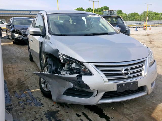 3N1AB7AP1FY364500 - 2015 NISSAN SENTRA S SILVER photo 1