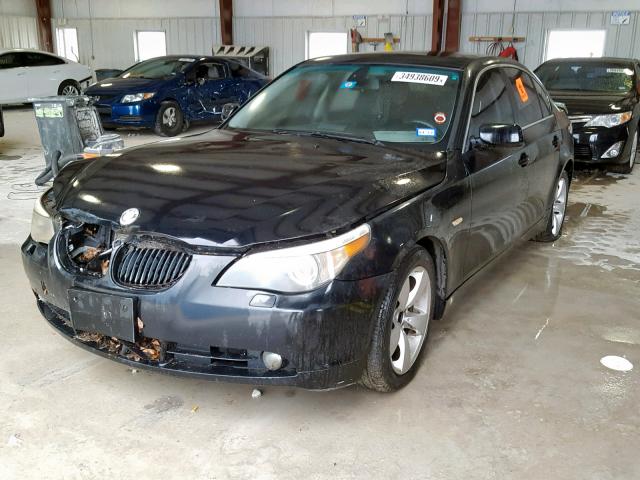 WBANA53585B862155 - 2005 BMW 525 I BLACK photo 2