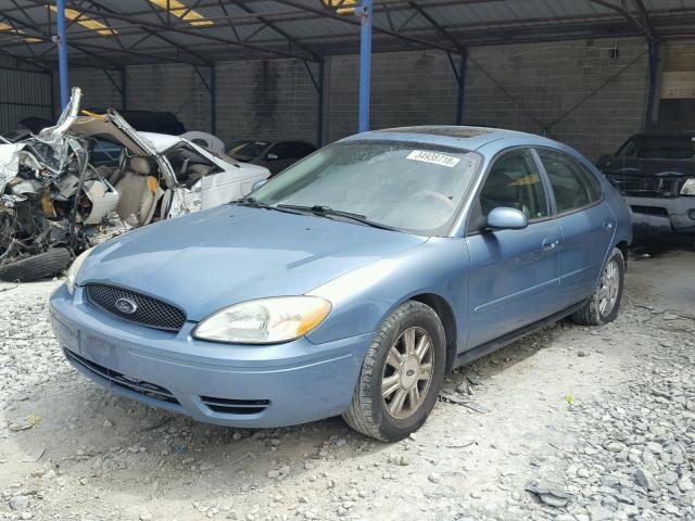 1FAFP56UX6A229565 - 2006 FORD TAURUS SEL BLUE photo 2