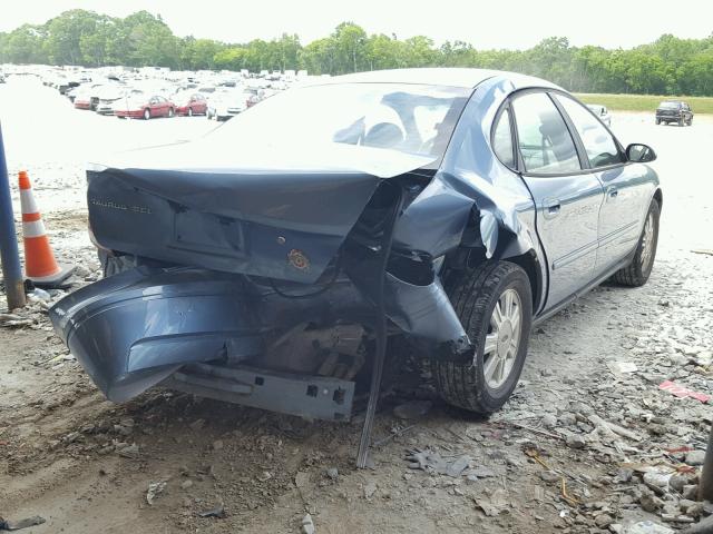 1FAFP56UX6A229565 - 2006 FORD TAURUS SEL BLUE photo 4