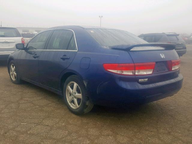 1HGCM56653A026992 - 2003 HONDA ACCORD EX BLUE photo 3
