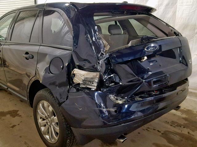 2FMDK48C19BA98271 - 2009 FORD EDGE SEL BLUE photo 9