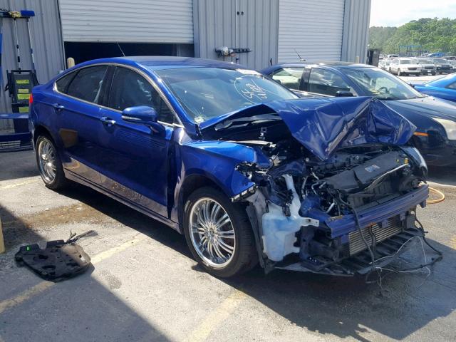 3FA6P0K91DR240459 - 2013 FORD FUSION TIT BLUE photo 1