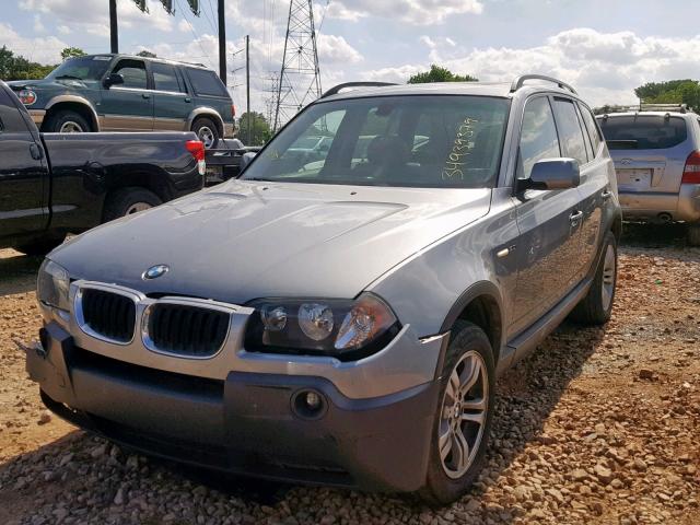 WBXPA93415WD13955 - 2005 BMW X3 3.0I GRAY photo 2