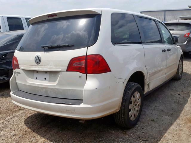 2V4RW4D16AR395251 - 2010 VOLKSWAGEN ROUTAN S WHITE photo 4