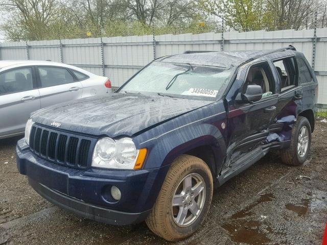 1J4HR48N75C536038 - 2005 JEEP GRAND CHER BLUE photo 2