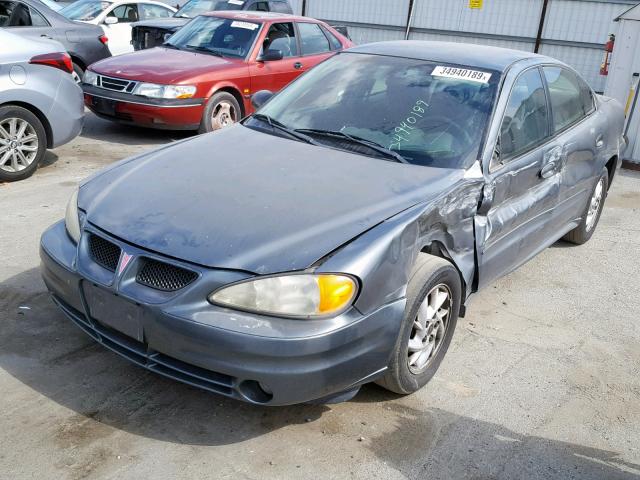 1G2NF52F43C304667 - 2003 PONTIAC GRAND AM S GRAY photo 2