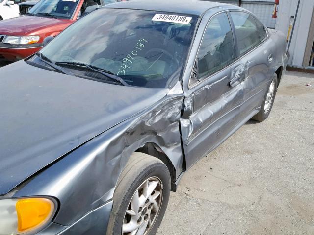 1G2NF52F43C304667 - 2003 PONTIAC GRAND AM S GRAY photo 9