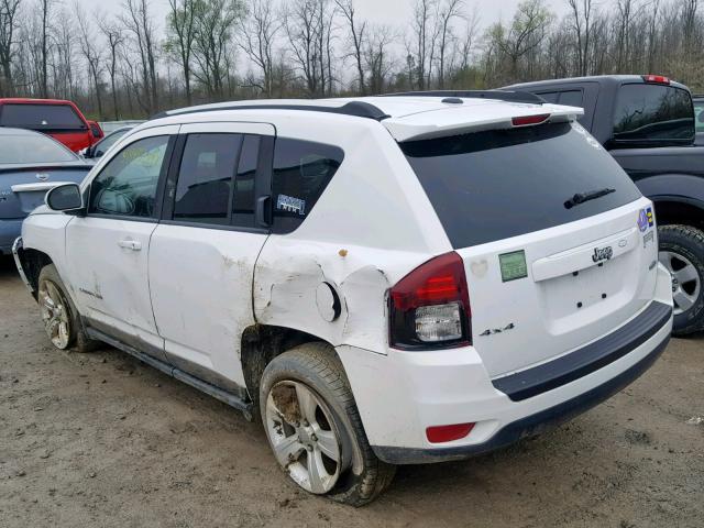 1C4NJDEBXED623369 - 2014 JEEP COMPASS LA WHITE photo 3