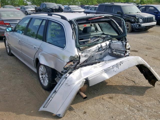 WBADS434X3GE11175 - 2003 BMW 525 IT AUT SILVER photo 3