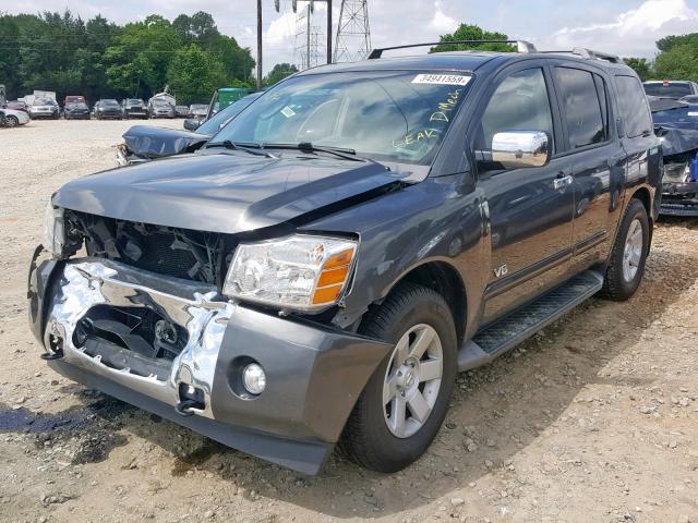 5N1BA08C17N708030 - 2007 NISSAN ARMADA SE GRAY photo 2