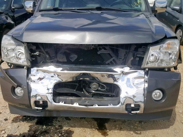 5N1BA08C17N708030 - 2007 NISSAN ARMADA SE GRAY photo 9