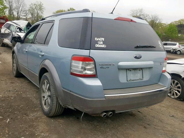 1FMDK05W98GA17449 - 2008 FORD TAURUS X S BLUE photo 3