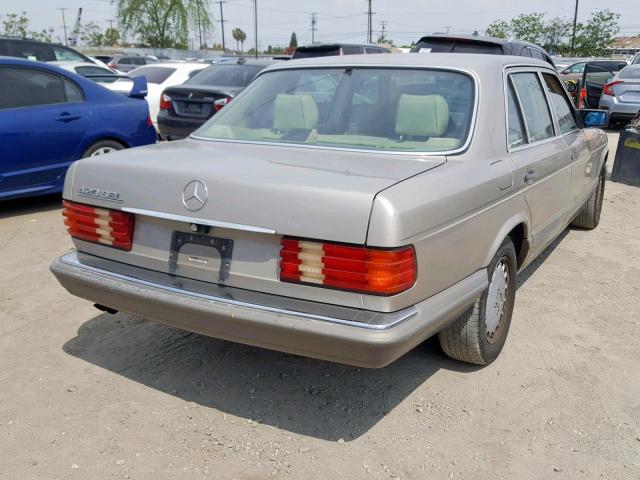 WDBCA35E3MA605791 - 1991 MERCEDES-BENZ 420 SEL GOLD photo 4