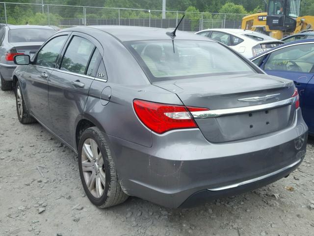 1C3CCBBB8DN674442 - 2013 CHRYSLER 200 TOURIN GRAY photo 3