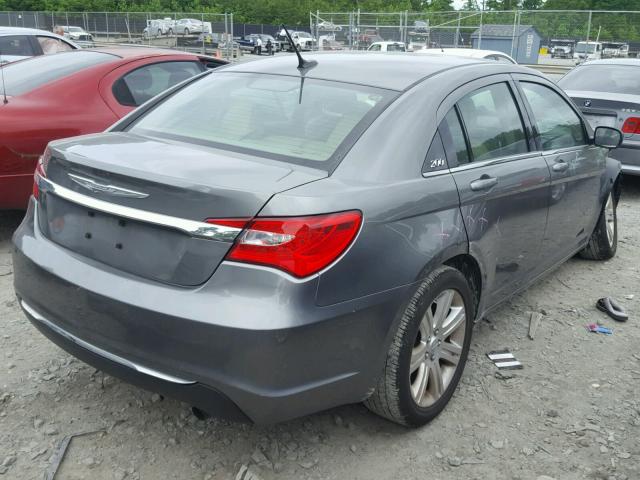 1C3CCBBB8DN674442 - 2013 CHRYSLER 200 TOURIN GRAY photo 4