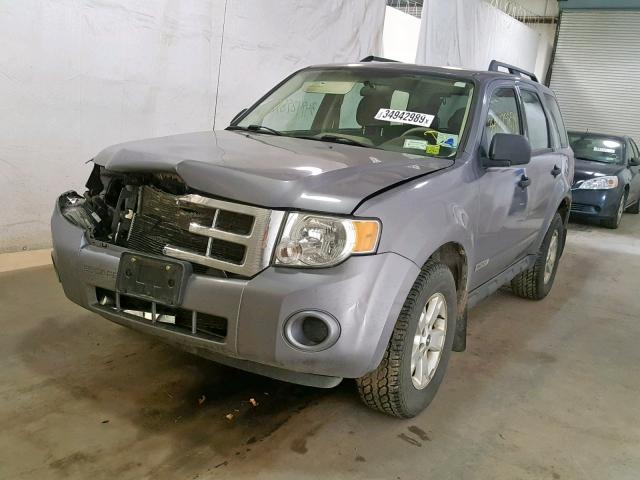 1FMCU02Z48KA05632 - 2008 FORD ESCAPE XLS GRAY photo 2