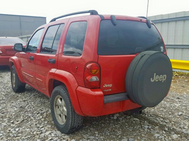 1J4GL58K94W205810 - 2004 JEEP LIBERTY LI RED photo 3