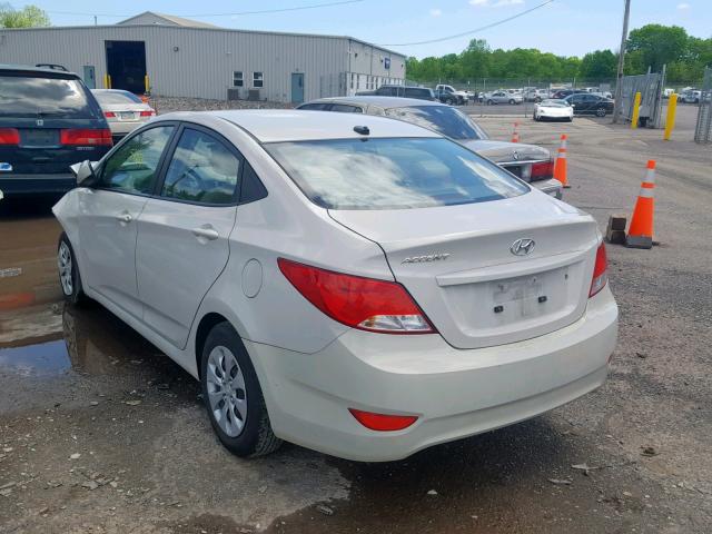 KMHCT4AE7HU187517 - 2017 HYUNDAI ACCENT SE WHITE photo 3