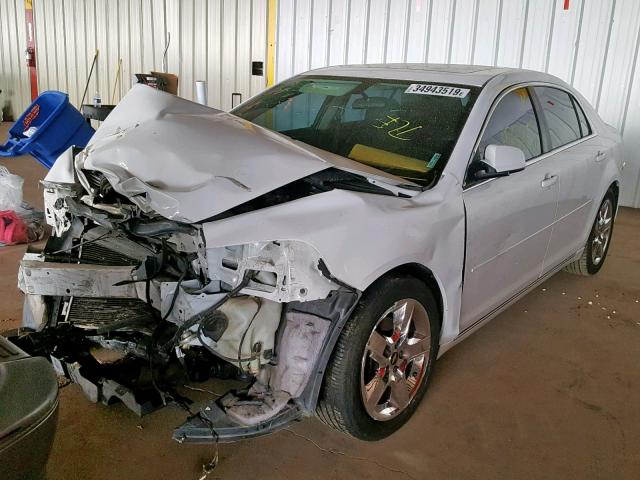 1G1ZC5EB4AF309158 - 2010 CHEVROLET MALIBU 1LT WHITE photo 2
