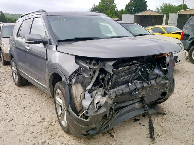 1FM5K7F89EGA06007 - 2014 FORD EXPLORER L GRAY photo 1