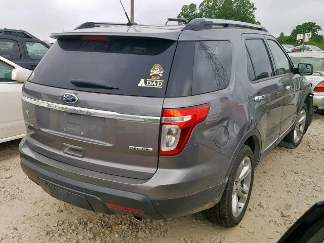 1FM5K7F89EGA06007 - 2014 FORD EXPLORER L GRAY photo 4