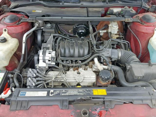 1G4HP53LXPH523647 - 1993 BUICK LESABRE CU BURGUNDY photo 7