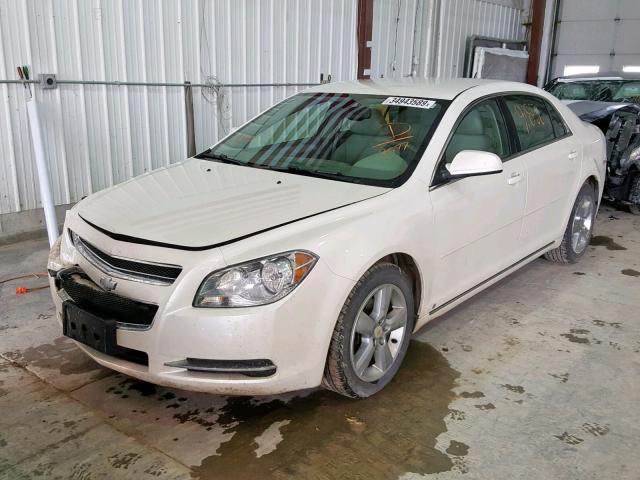 1G1ZD5EB1AF102577 - 2010 CHEVROLET MALIBU 2LT WHITE photo 2