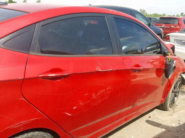 KMHCT4AE1GU017913 - 2016 HYUNDAI ACCENT SE RED photo 9