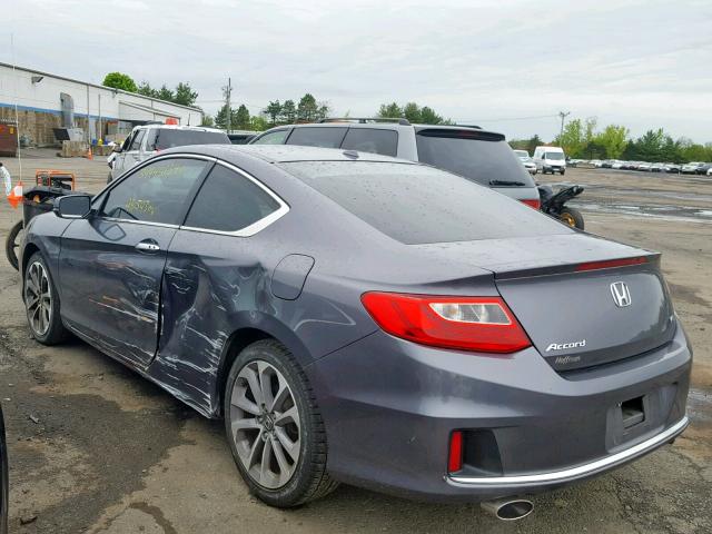 1HGCT2B89EA003601 - 2014 HONDA ACCORD EXL GRAY photo 3