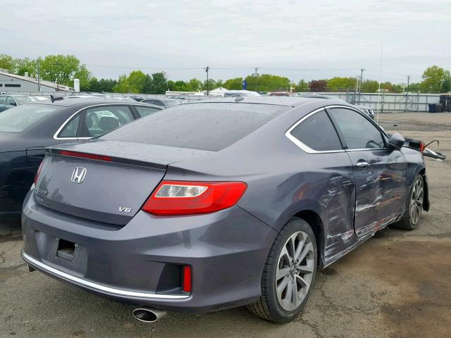 1HGCT2B89EA003601 - 2014 HONDA ACCORD EXL GRAY photo 4