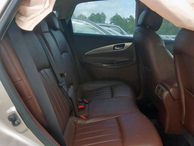 JNKAJ09E38M306905 - 2008 INFINITI EX35 BASE GOLD photo 6