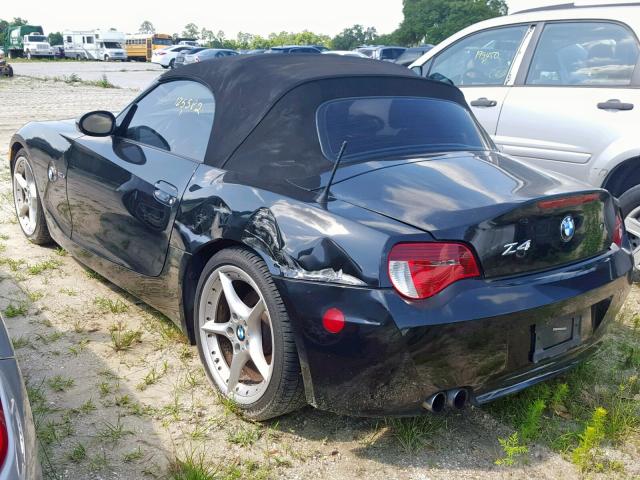 4USBU53588LX04601 - 2008 BMW Z4 3.0SI BLACK photo 3