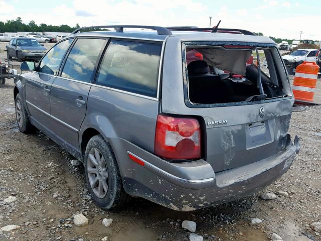 WVWVD63BX4E027547 - 2004 VOLKSWAGEN PASSAT GLS GRAY photo 3