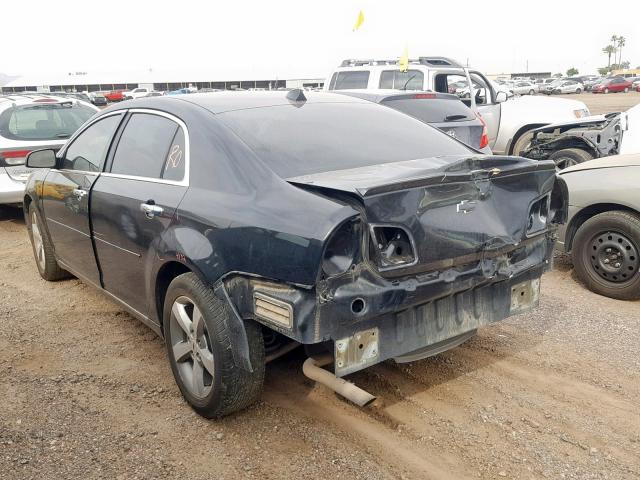 1G1ZC5E0XCF160384 - 2012 CHEVROLET MALIBU 1LT 黑色 照片 3