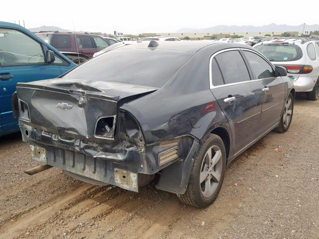 1G1ZC5E0XCF160384 - 2012 CHEVROLET MALIBU 1LT 黑色 照片 4