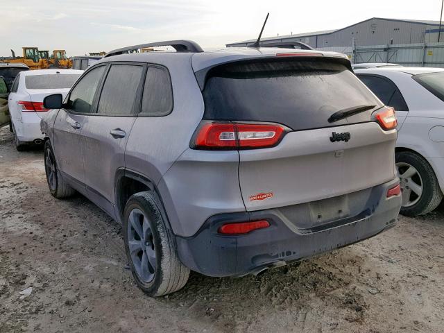 1C4PJLCB7JD544578 - 2018 JEEP CHEROKEE L GRAY photo 3