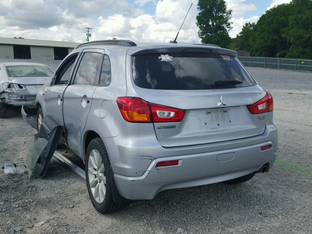 JA4AR4AU1BZ019202 - 2011 MITSUBISHI OUTLANDER SILVER photo 3