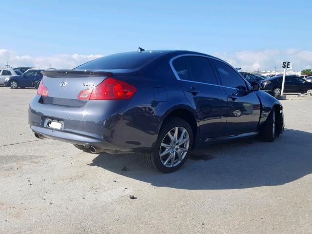 JN1CV6AR9DM761934 - 2013 INFINITI G37 BLUE photo 4