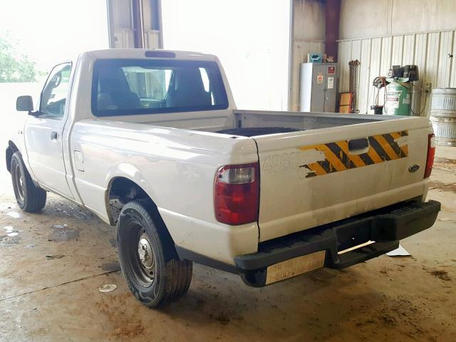 1FTYR10DX4PB50017 - 2004 FORD RANGER WHITE photo 3