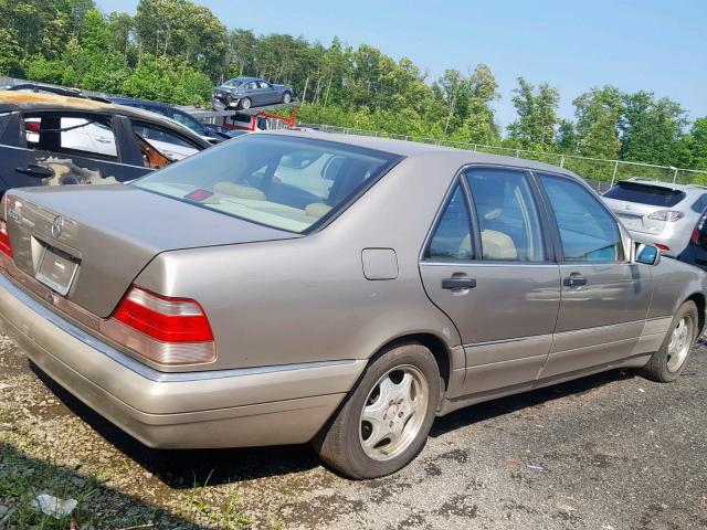 WDBGA32E3VA326753 - 1997 MERCEDES-BENZ S 320W CREAM photo 4