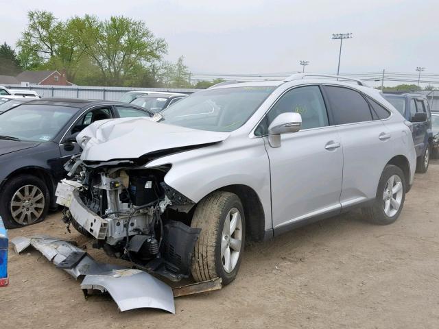 2T2BK1BA3BC088643 - 2011 LEXUS RX 350 SILVER photo 2