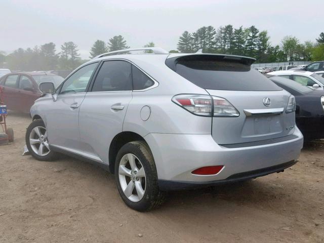 2T2BK1BA3BC088643 - 2011 LEXUS RX 350 SILVER photo 3