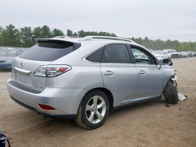 2T2BK1BA3BC088643 - 2011 LEXUS RX 350 SILVER photo 4