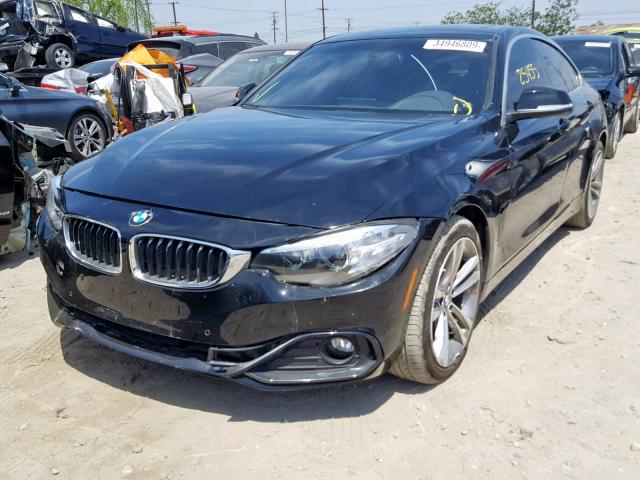 WBA4F7C38HG789660 - 2017 BMW 430I GRAN BLACK photo 2