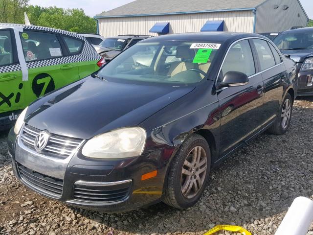 3VWSF71K26M776827 - 2006 VOLKSWAGEN JETTA 2.5 BLACK photo 2