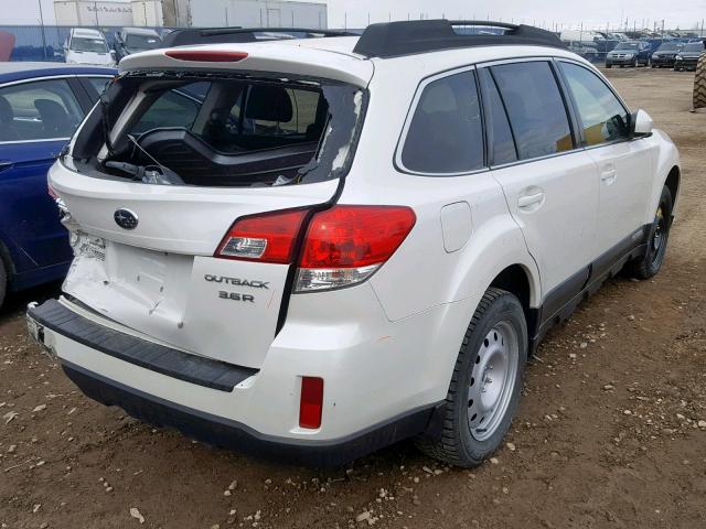 4S4BRJGC5C2210165 - 2012 SUBARU OUTBACK 3. WHITE photo 4