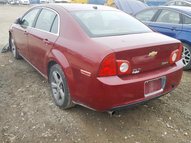 1G1ZF57539F112234 - 2009 CHEVROLET MALIBU HYB RED photo 3